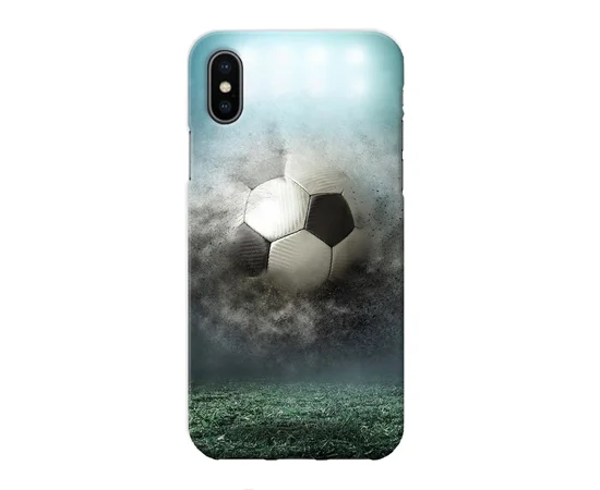 Чехол "iDAY" пластиковый для iPhone X/XS Футбольный мяч