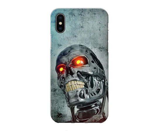 Чехол "iDAY" пластиковый для iPhone X/XS Терминатор