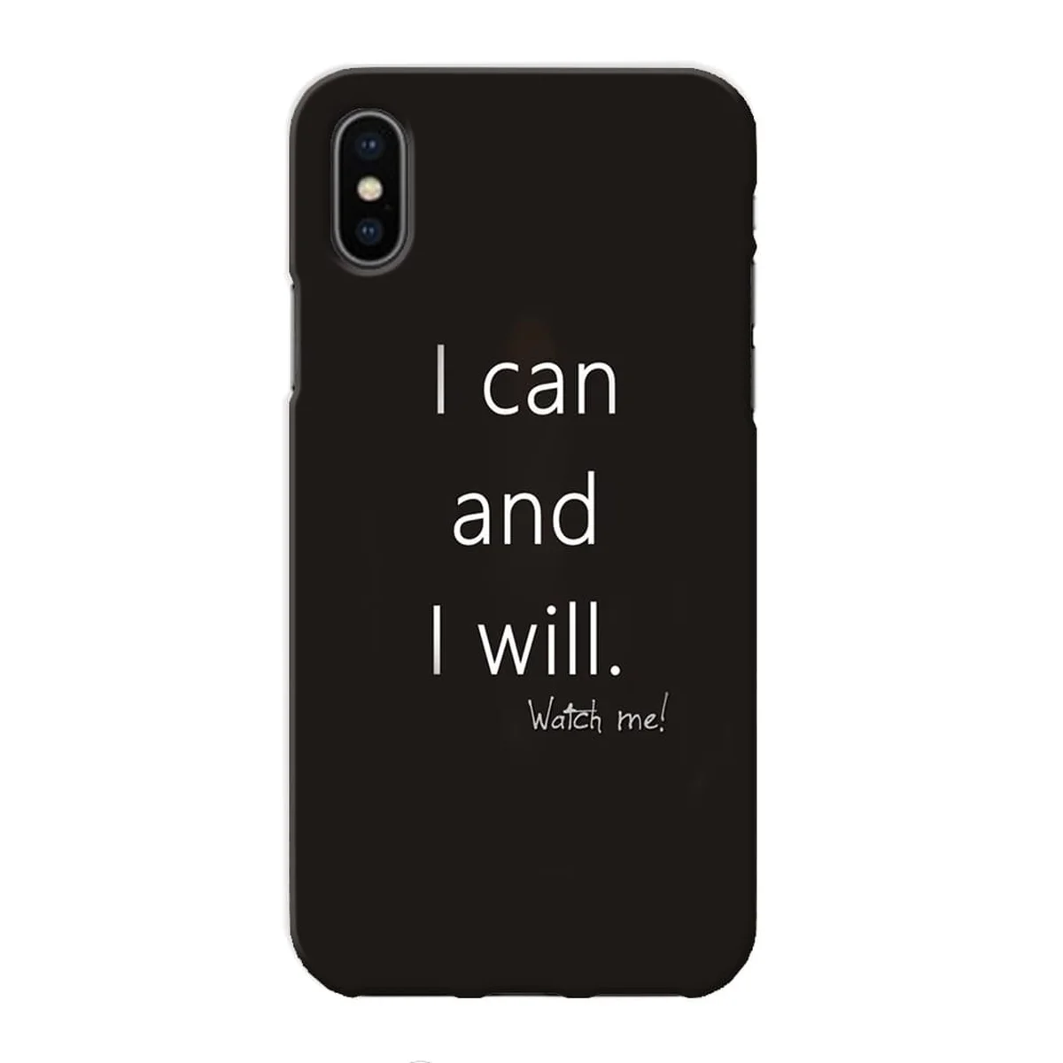 Чехол "iDAY" пластиковый для iPhone X/XS i can and i will