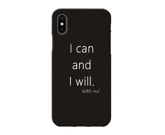 Чехол "iDAY" пластиковый для iPhone X/XS i can and i will