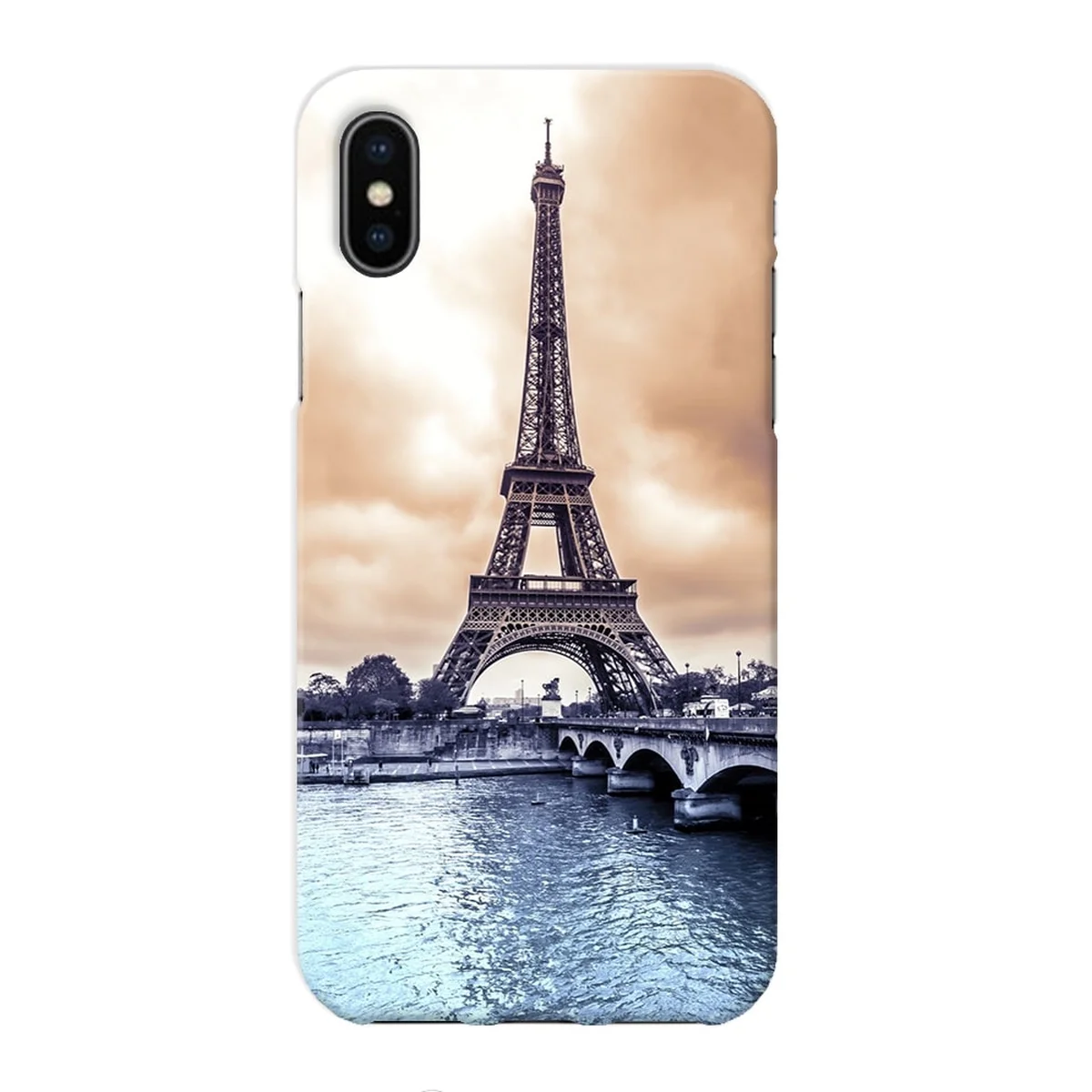 Чехол "iDAY" пластиковый для iPhone X/XS Эйфелева башня