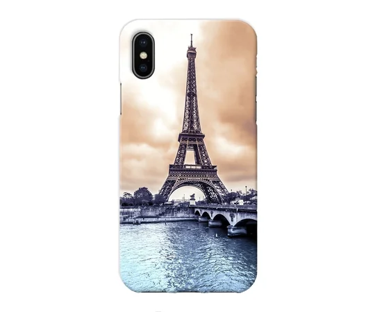 Чехол "iDAY" пластиковый для iPhone X/XS Эйфелева башня