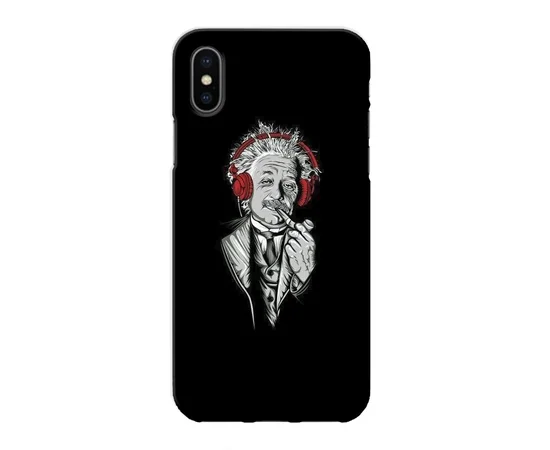 Чехол "iDAY" пластиковый для iPhone X/XS Einstein