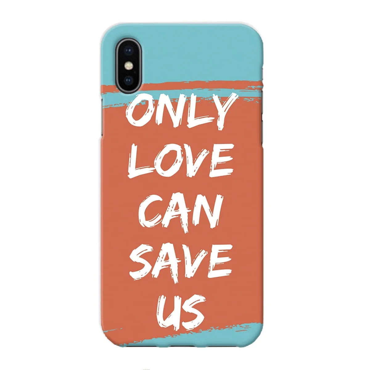 Чехол "iDAY" пластиковый для iPhone X/XS Only Love Can Save Us