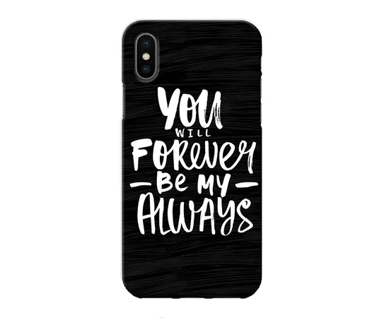 Чехол "iDAY" пластиковый для iPhone X/XS Be My Always