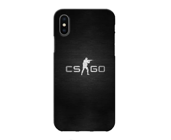 Чехол "iDAY" пластиковый для iPhone X/XS CS GO