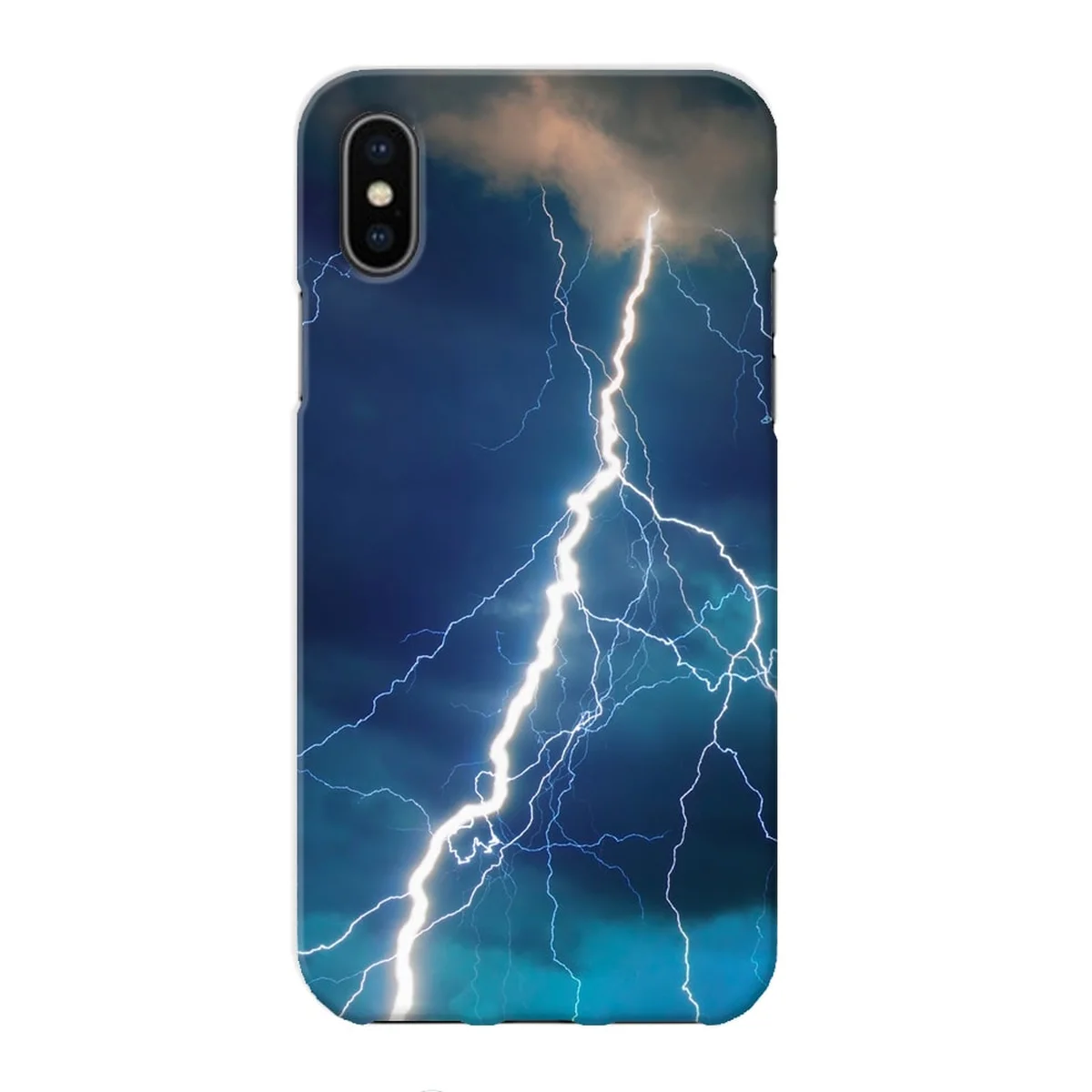 Чехол "iDAY" пластиковый для iPhone X/XS Молния