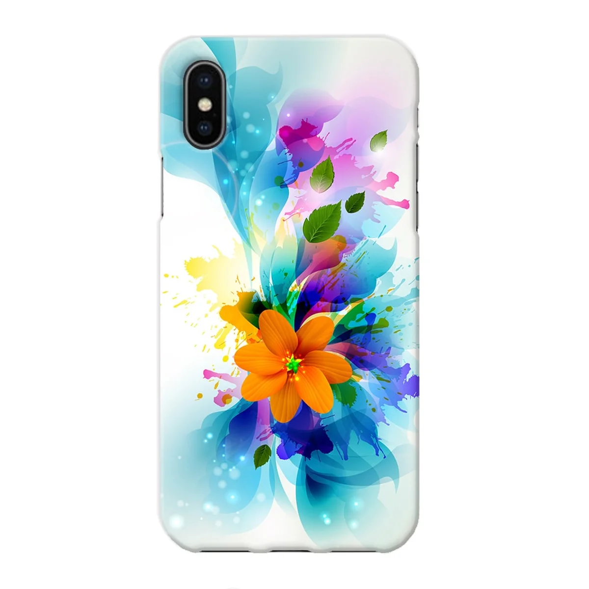 Чехол "iDAY" пластиковый для iPhone X/XS Floral art