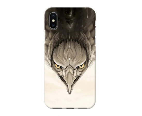 Чехол "iDAY" пластиковый для iPhone X/XS Ястреб