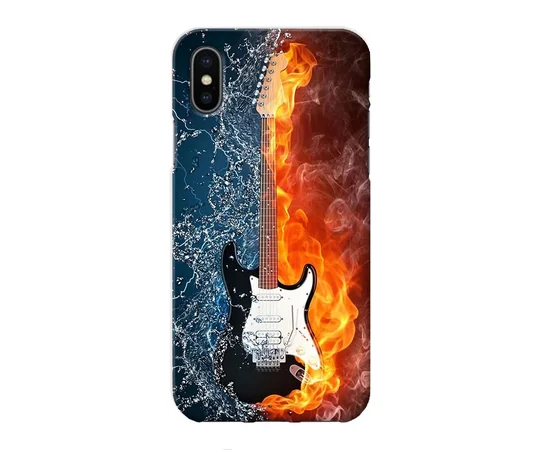 Чехол "iDAY" пластиковый для iPhone X/XS Гитара