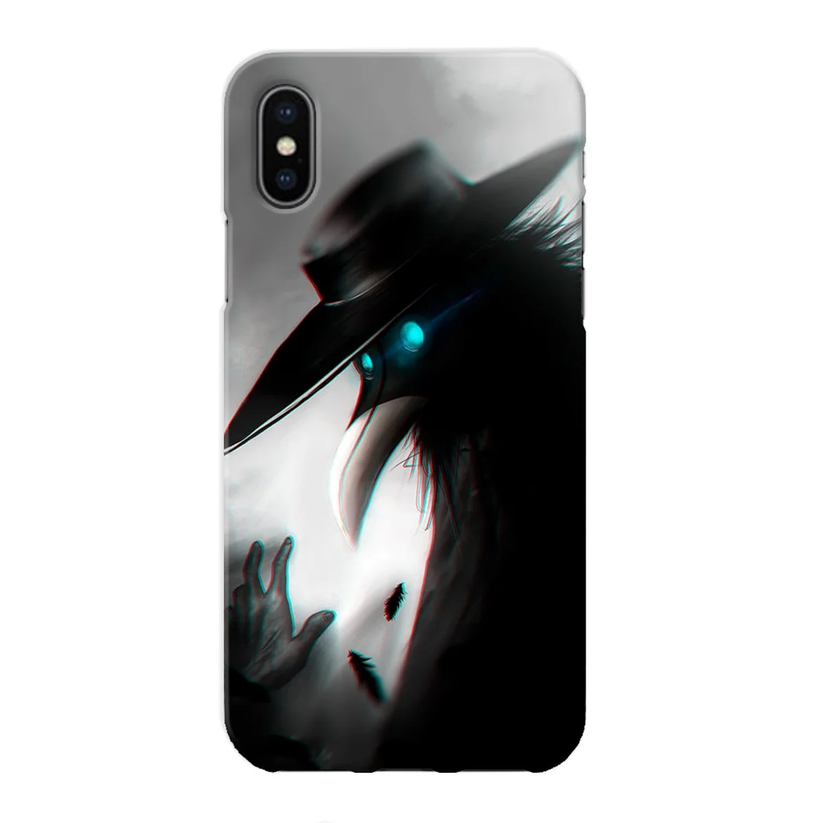 Чехол "iDAY" пластиковый для iPhone X/XS Чумной доктор