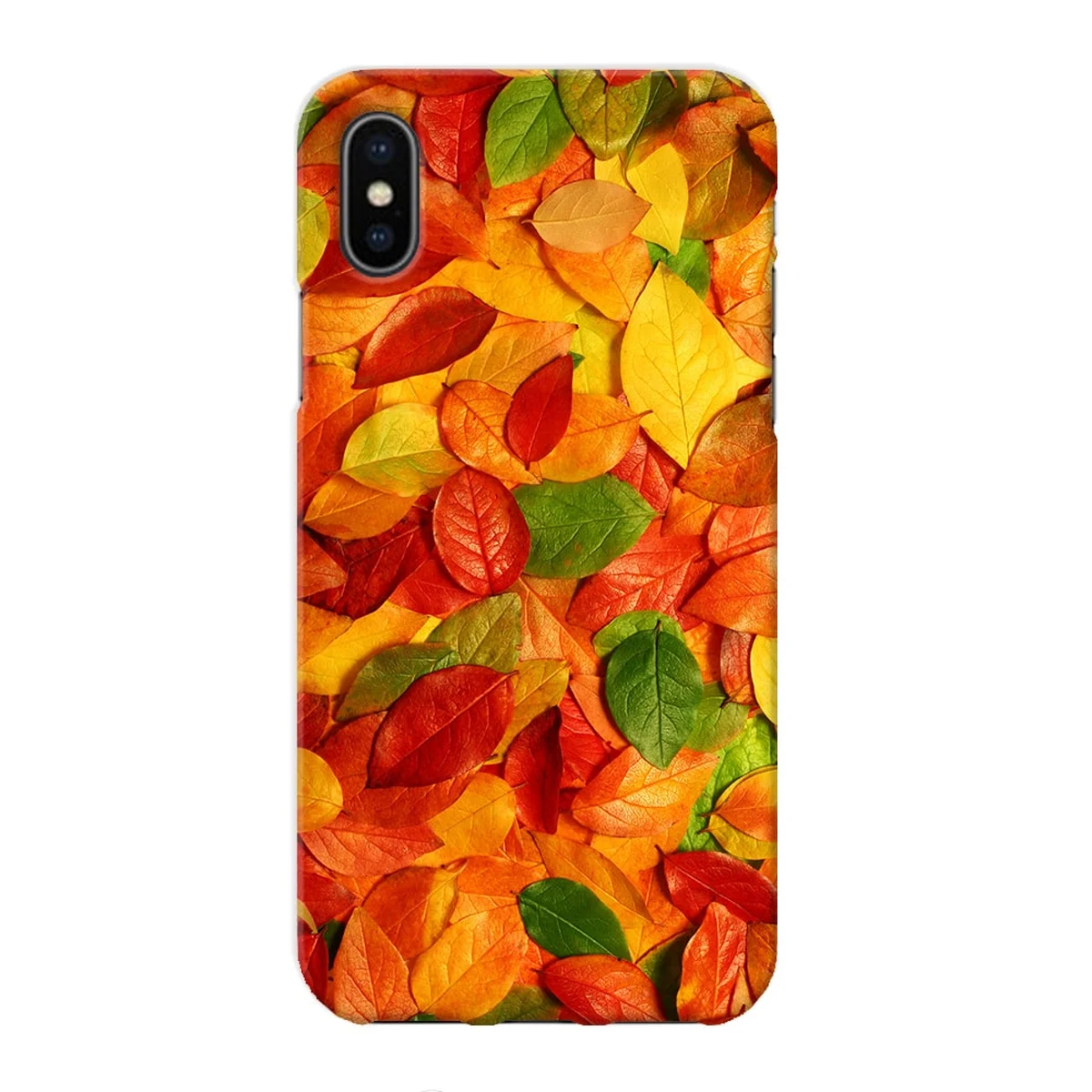 Чохол "iDAY" пластиковий для iPhone X / XS Осіннє листя