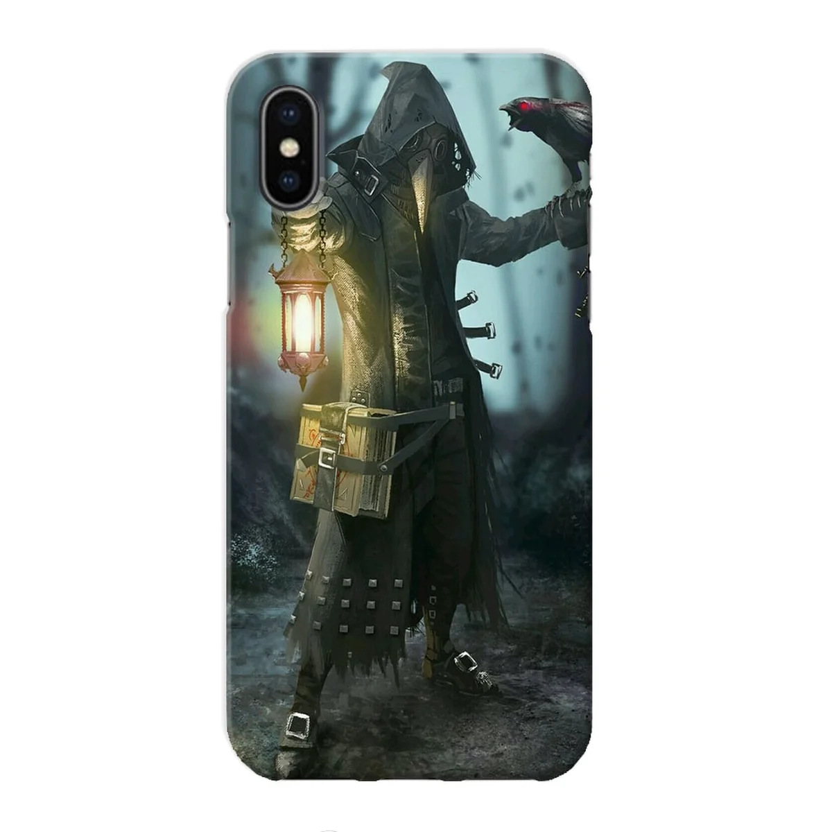 Чехол "iDAY" пластиковый для iPhone X/XS Plague doctor