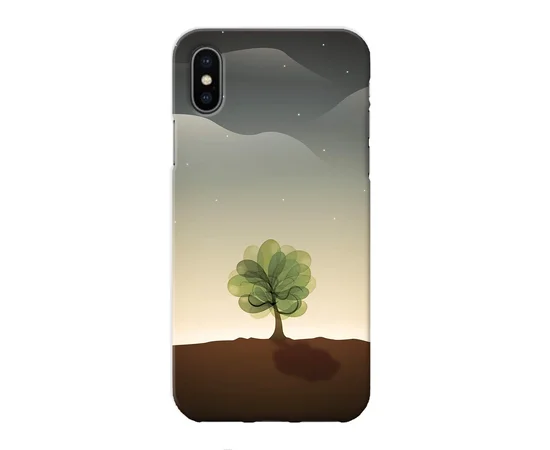 Чехол "iDAY" пластиковый для iPhone X/XS Деревце