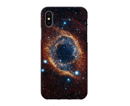 Чехол "iDAY" пластиковый для iPhone X/XS Космическая вспышка