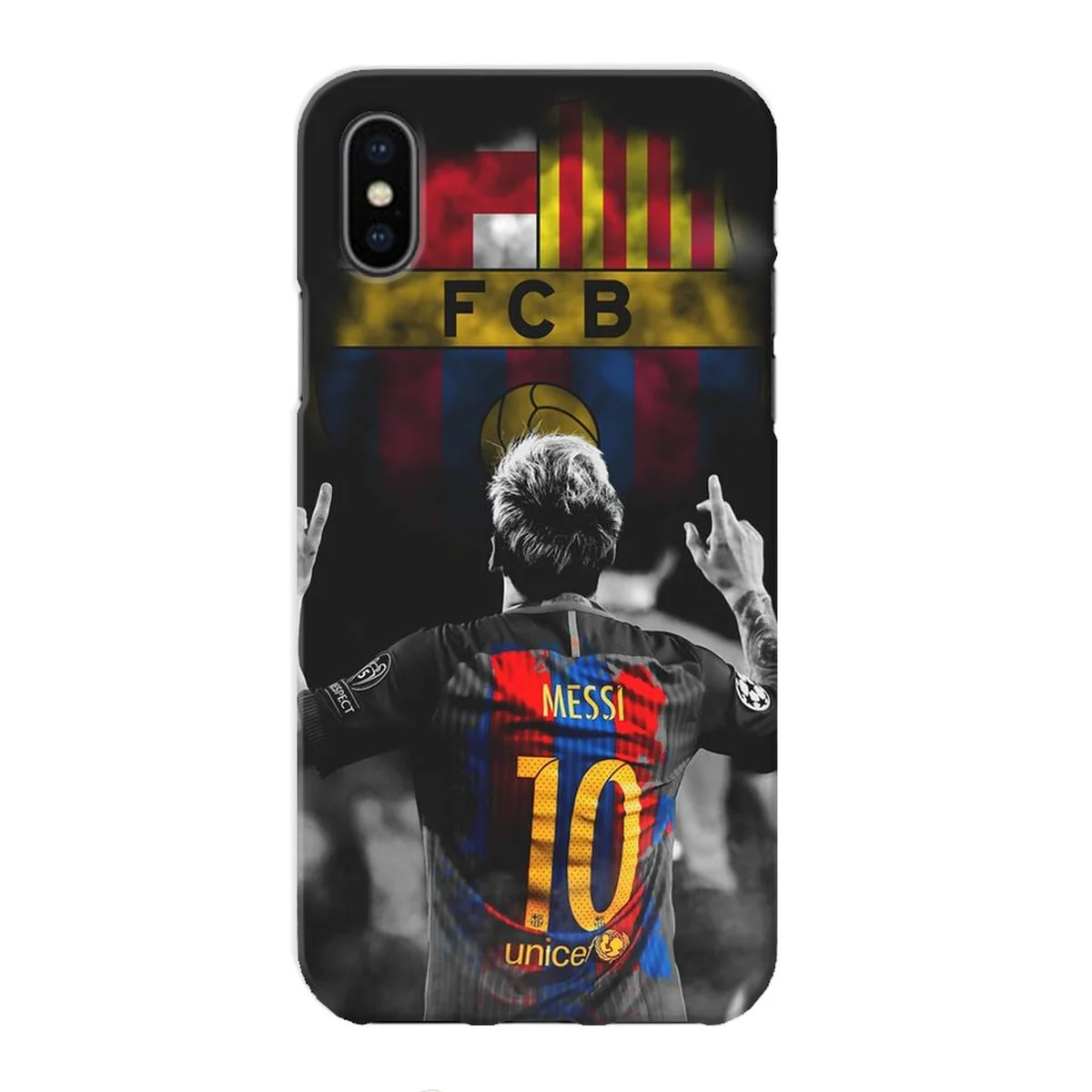 Чехол "iDAY" пластиковый для iPhone X/XS Messi