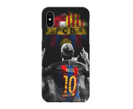 Чехол "iDAY" пластиковый для iPhone X/XS Messi