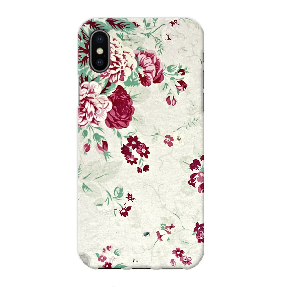 Чехол "iDAY" пластиковый для iPhone X/XS Розочки