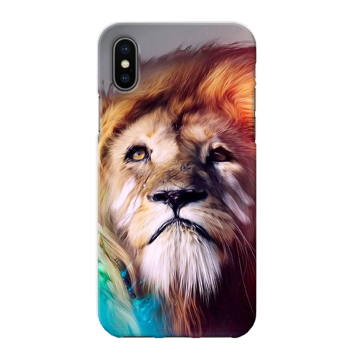 Чохол "iDAY" пластиковий для iPhone X / XS Lion