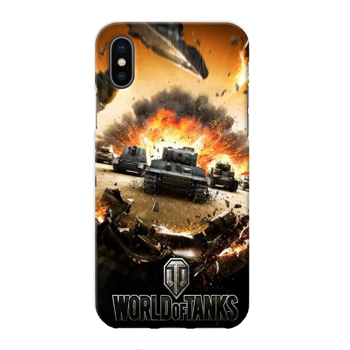 Чохол "iDAY" пластиковий для iPhone X / XS Світ Танків