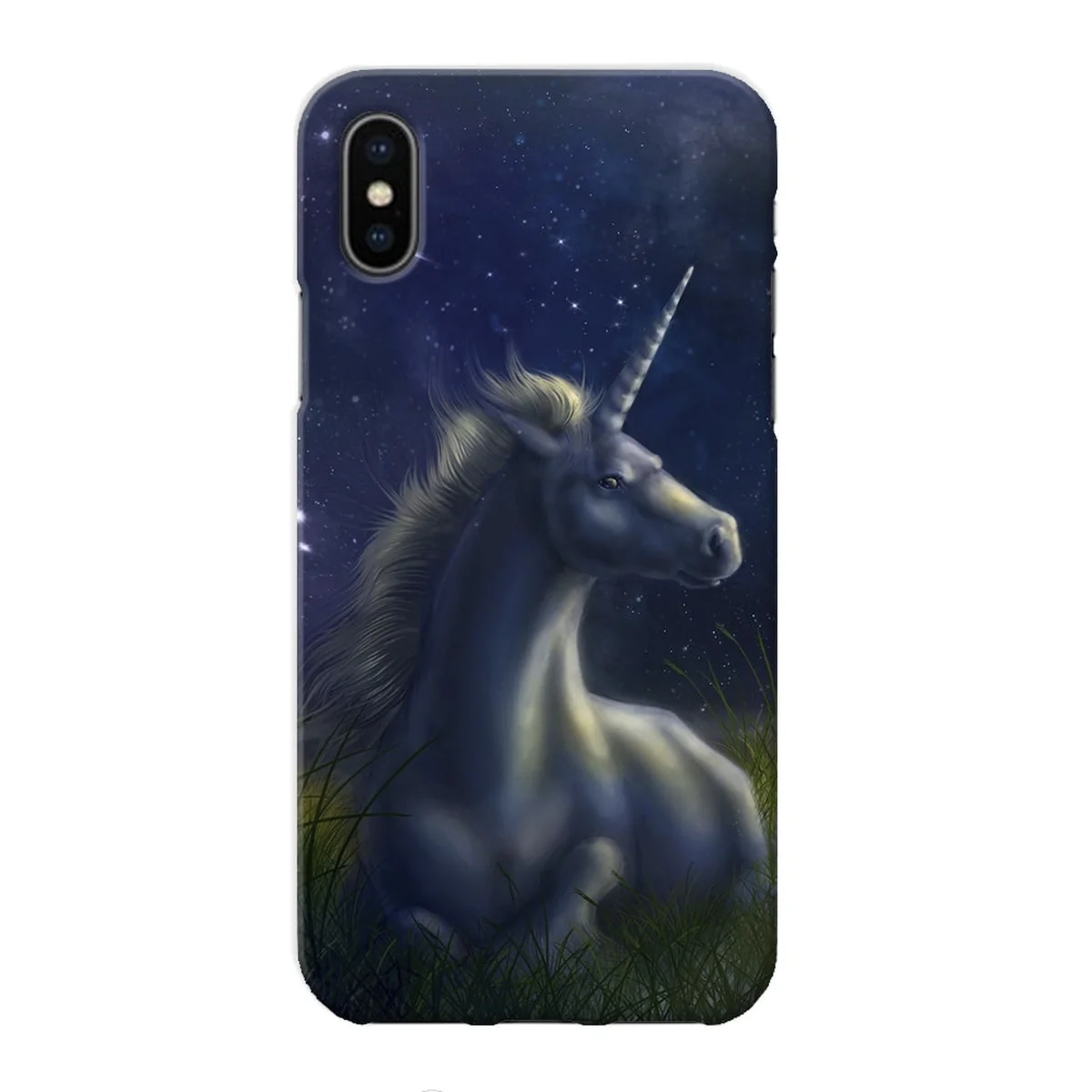 Чохол "iDAY" пластиковий для iPhone X / XS Єдиноріг