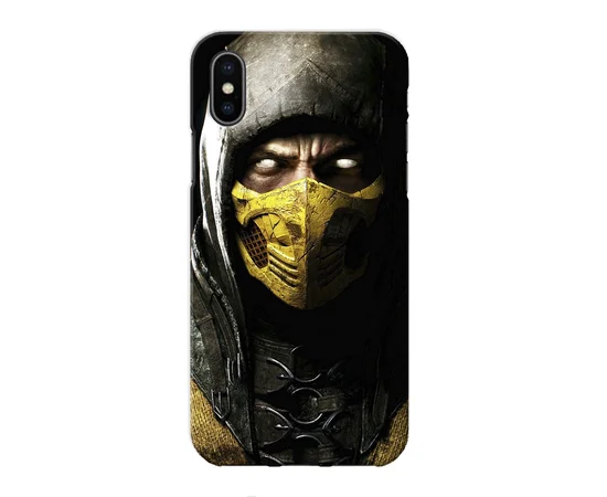 Чохол "iDAY" пластиковий для iPhone X / XS Скорпіон (Mortal Kombat)