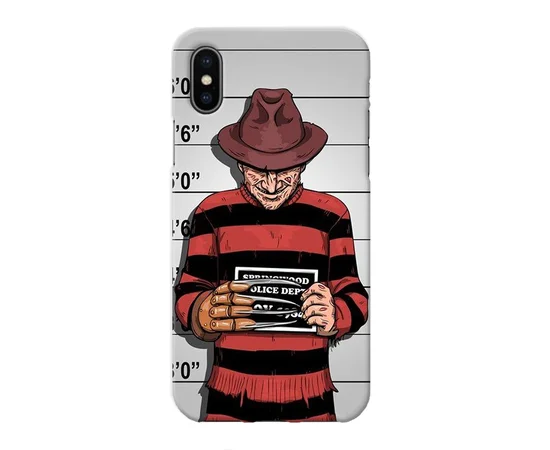 Чехол "iDAY" пластиковый для iPhone X/XS Фредди