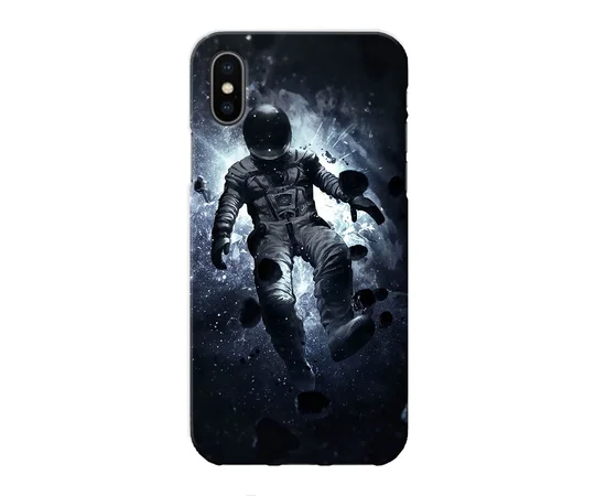 Чехол "iDAY" пластиковый для iPhone X/XS Космонавт
