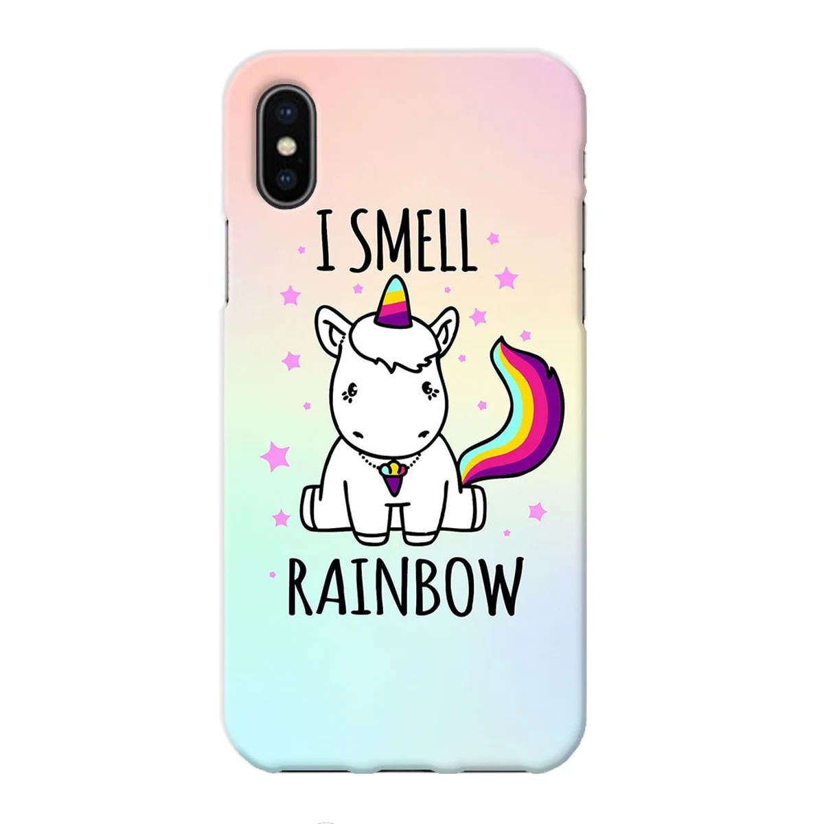 Чохол "iDAY" пластиковий для iPhone X / XS I smell rainbow