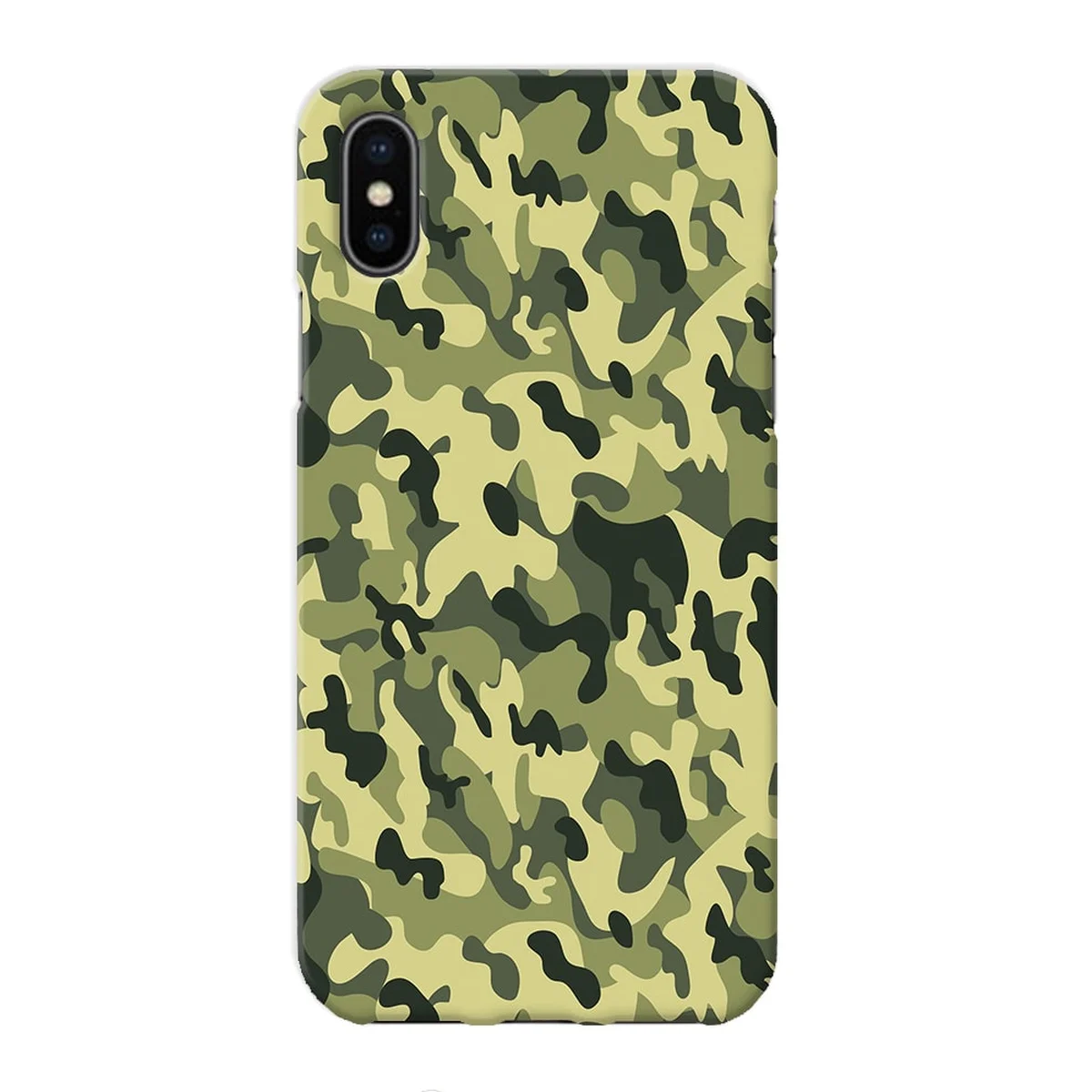 Чохол "iDAY" пластиковий для iPhone X / XS Камуфляж хакі