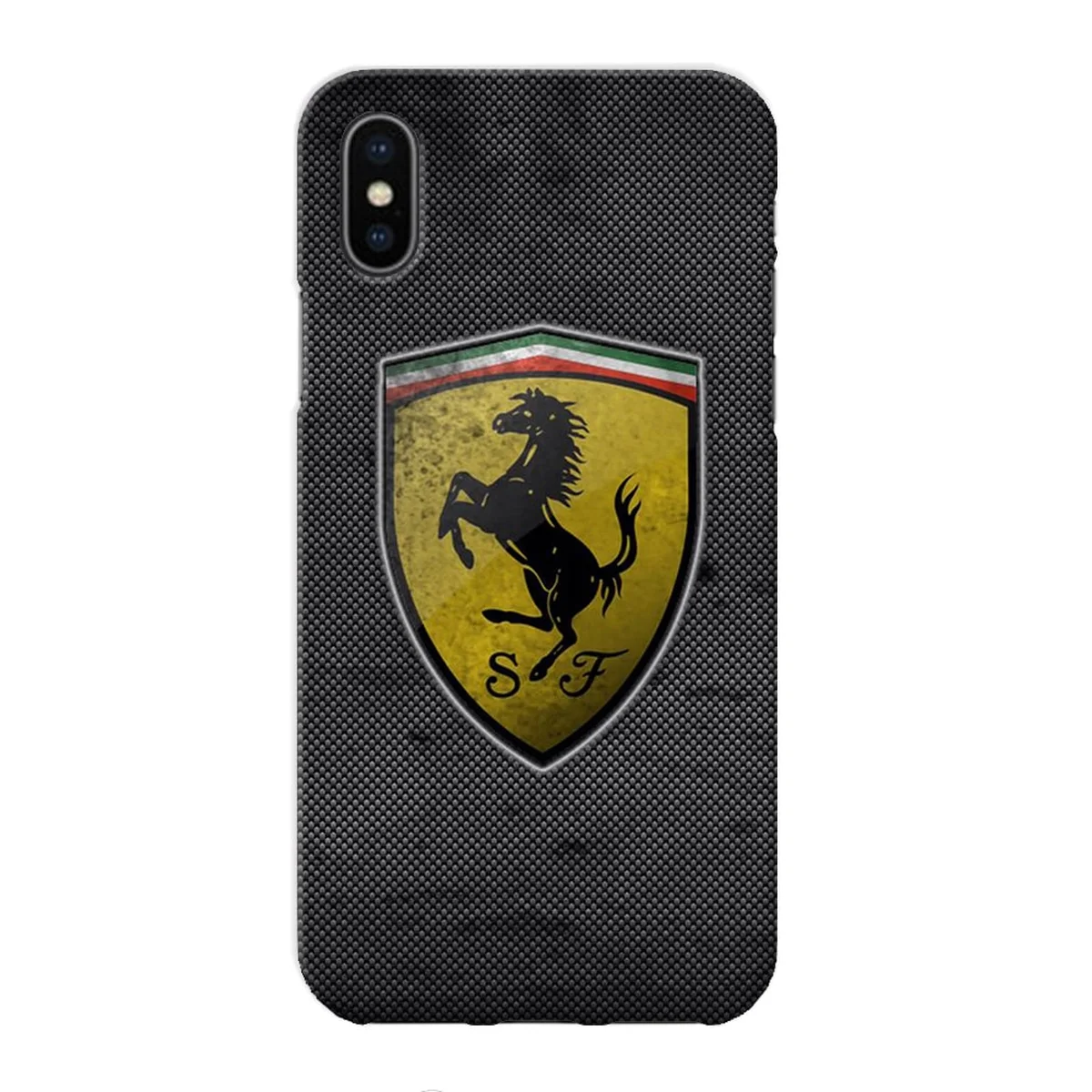 Чехол "iDAY" пластиковый для iPhone X/XS Ferrari - logo