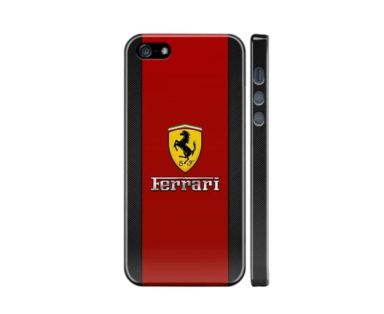 Чехол "iDAY" пластиковый для iPhone 5/5S/SE Ferrari