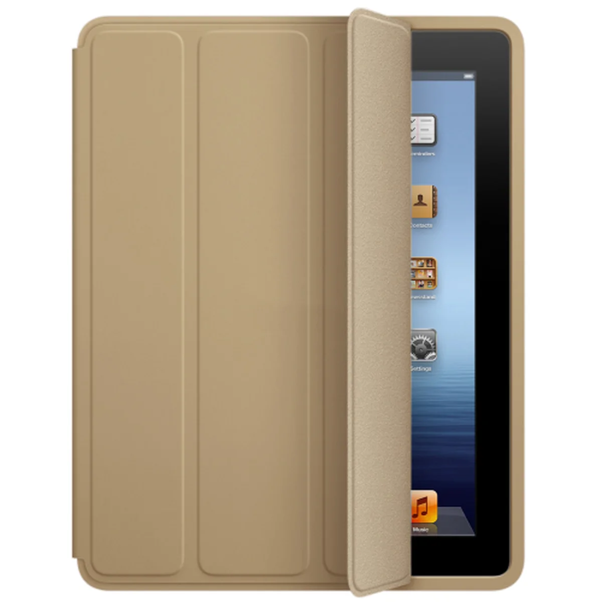 Кожаный чехол "Smart Case" золотой для iPad Air