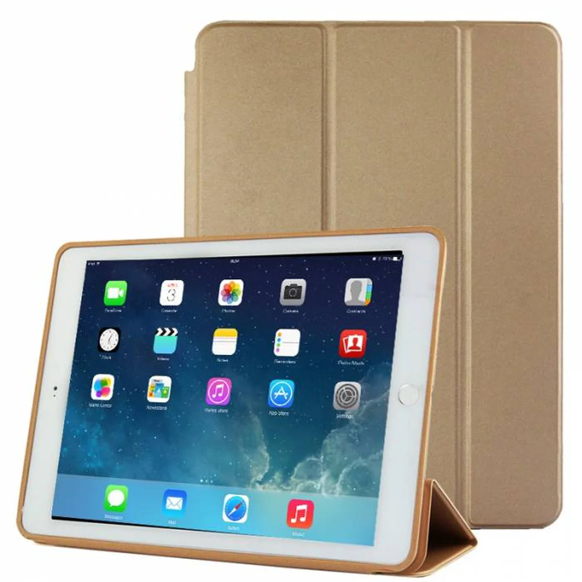 Кожаный чехол "Smart Case" золотой для iPad Air