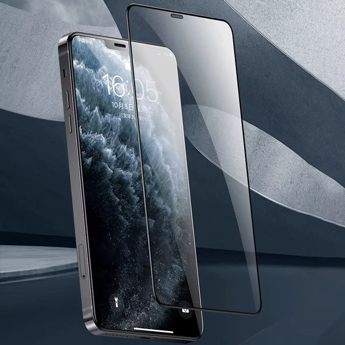 Защитное стекло Remax 3D (GL-27) для Apple iPhone 12 Pro / 12 (6.1") Черный