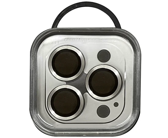 Защитное стекло Metal Classic на камеру (в упак.) для Apple iPhone 12 Pro / 11 Pro / 11 Pro Max Серебряный / Silver