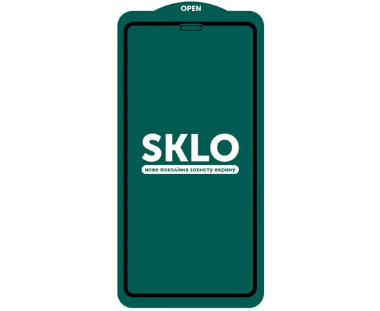 Защитное стекло SKLO 5D (full glue)  для Apple iPhone 12 Pro / 12 (6.1") Черный