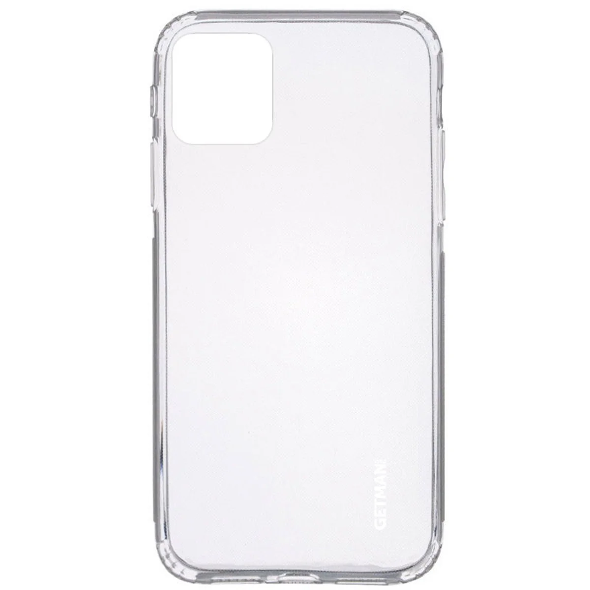 TPU чехол GETMAN Clear 1,0 mm для Apple iPhone 12 (6.1") Прозрачный