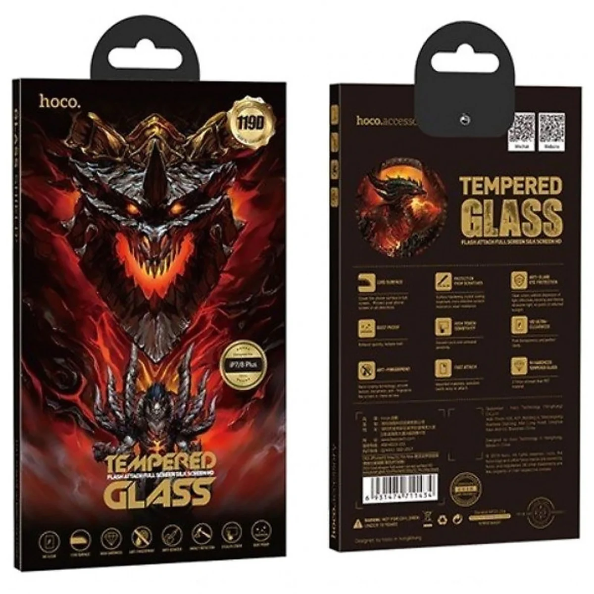 Защитное стекло HOCO DG1 для Apple iPhone 12 Pro / 12 (6.1") Черный