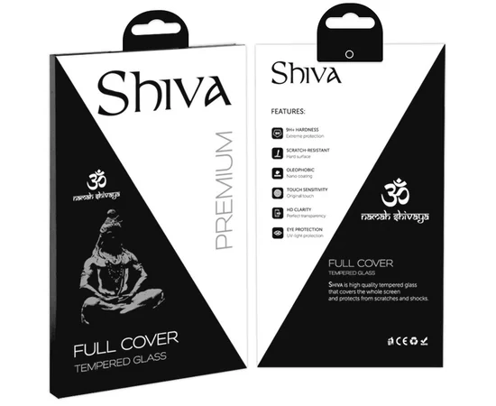 Защитное стекло Shiva 5D для Apple iPhone 12 Pro / 12 (6.1") Черный