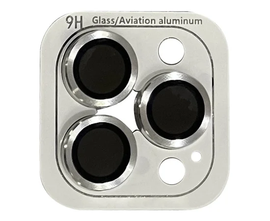 Защитное стекло Metal Classic на камеру (в упак.) для Apple iPhone 12 Pro / 11 Pro / 11 Pro Max Серебряный / Silver
