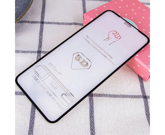 Защитное стекло 5D Hard (full glue)  для Apple iPhone 12 mini (5.4") Черный