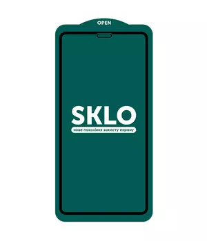Захисне скло SKLO 5D (full glue) для Apple iPhone 12 mini (5.4 ") Чорний