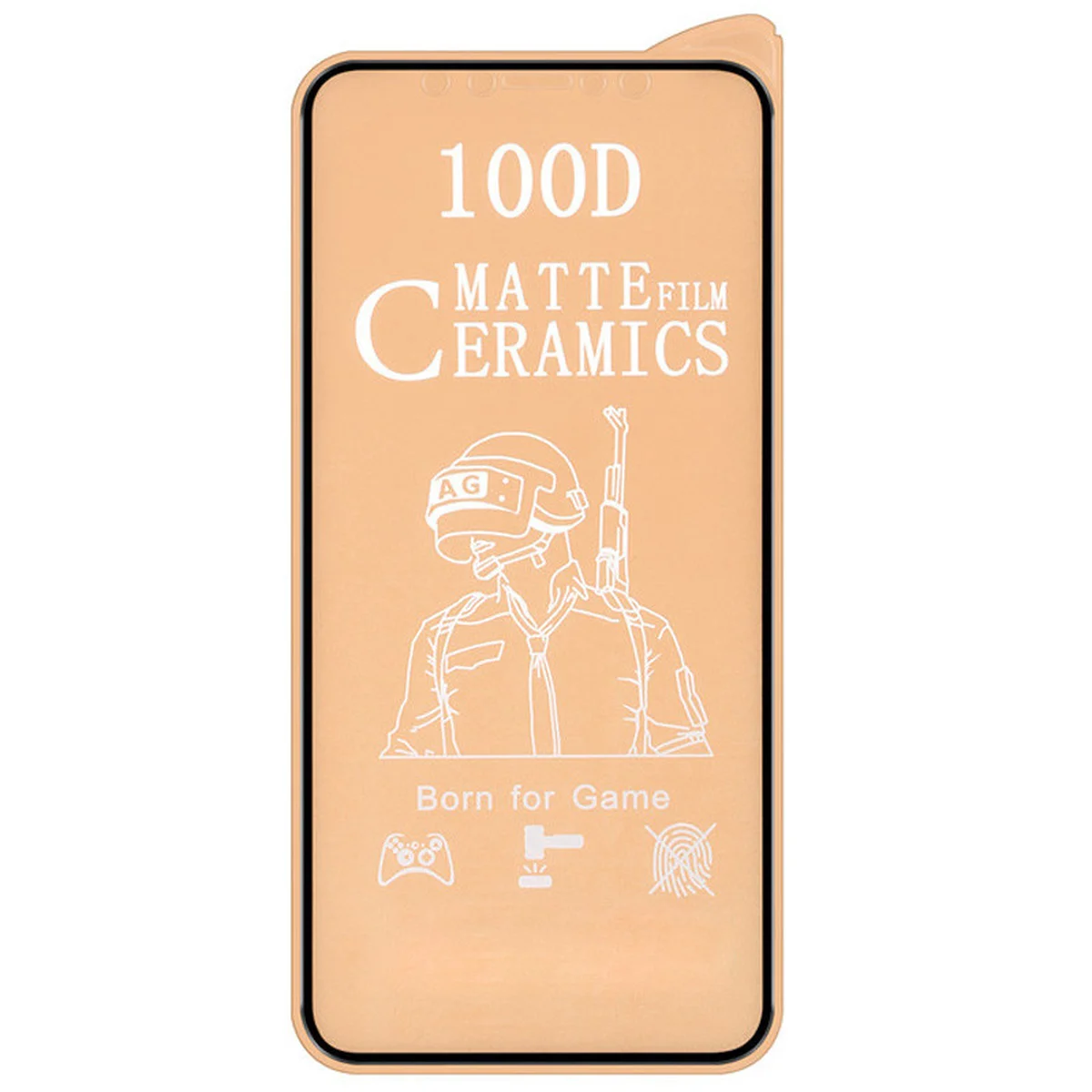 Захисна плівка Ceramics Matte 9D для Apple iPhone 12 mini (5.4 ") Чорний