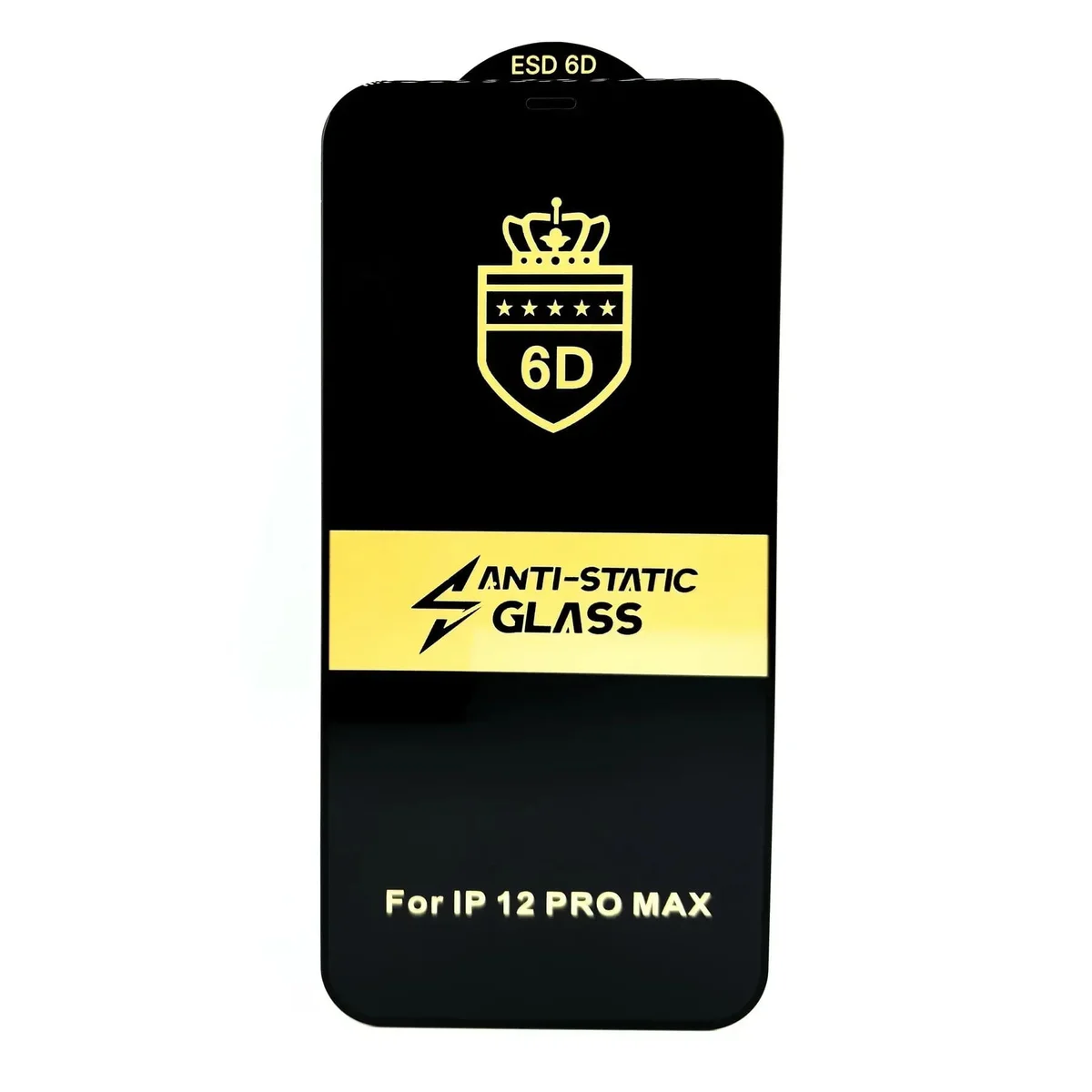 Захисне скло "ESD 6D" Anti-Static для Apple iPhone 12 Pro Max Чорний