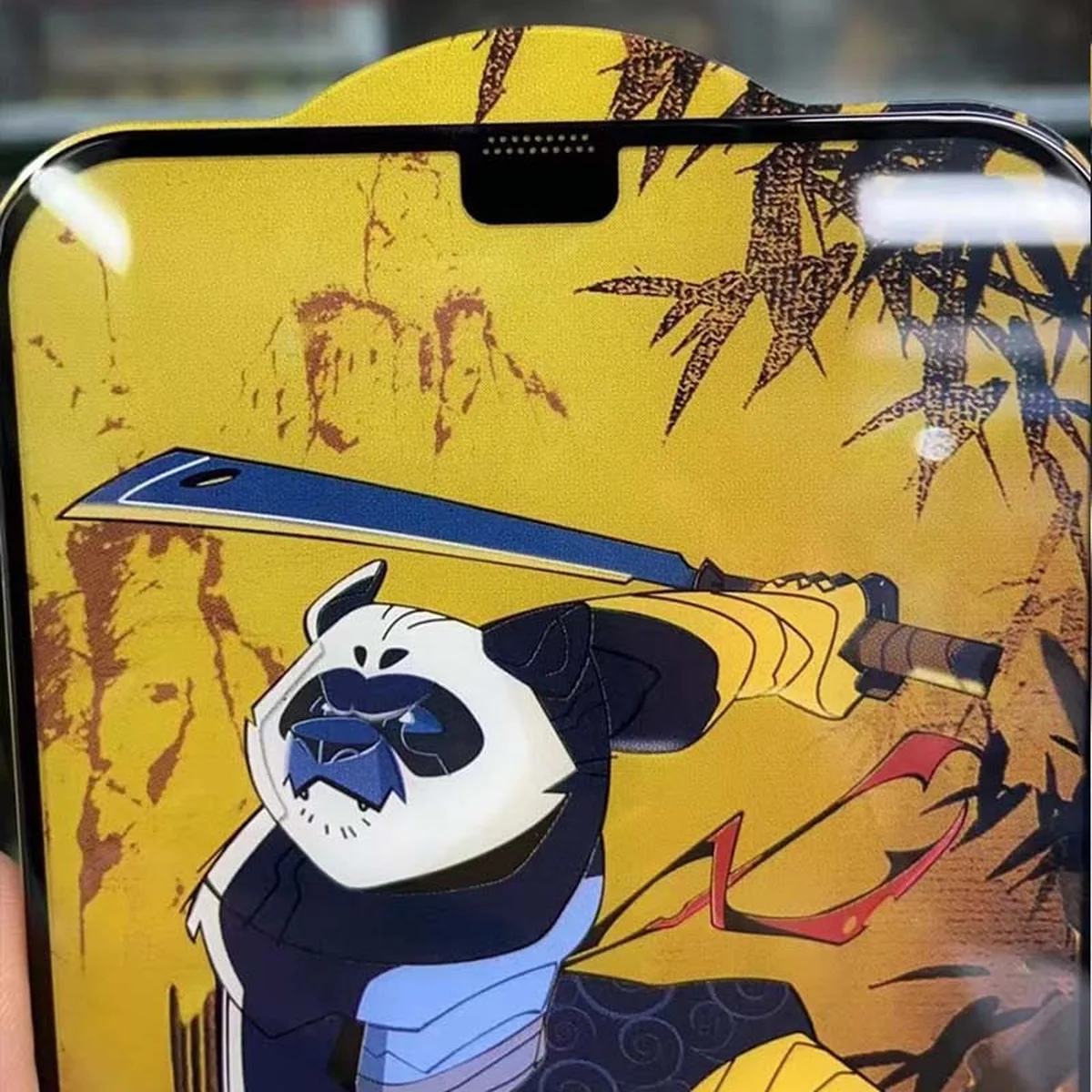 Защитное стекло 5D Anti-static Panda (тех.пак) для Apple iPhone 12 Pro Max (6.7") Черный