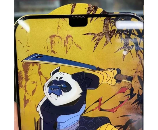 Защитное стекло 5D Anti-static Panda (тех.пак) для Apple iPhone 12 Pro Max (6.7") Черный