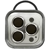 Защитное стекло Metal Classic на камеру (в упак.) для Apple iPhone 12 Pro Max Серебряный / Silver