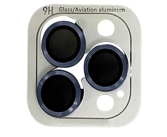 Защитное стекло Metal Classic на камеру (в упак.) для Apple iPhone 12 Pro Max Синий / Pacific Blue