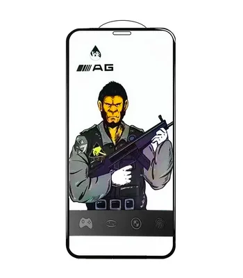 Защитное стекло 5D Anti-static Matte (тех.пак) для Apple iPhone 12 Pro Max (6.7") Черный